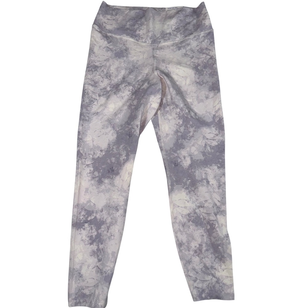 Old Navy Powerchill Extra High-Rise 7/8 Leggings Purple Floral Cloud Large NWT